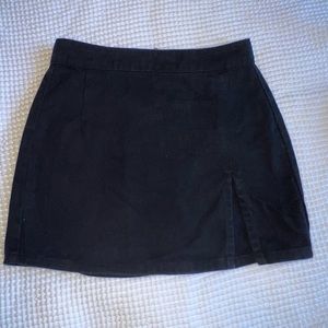 Black Denim Skirt